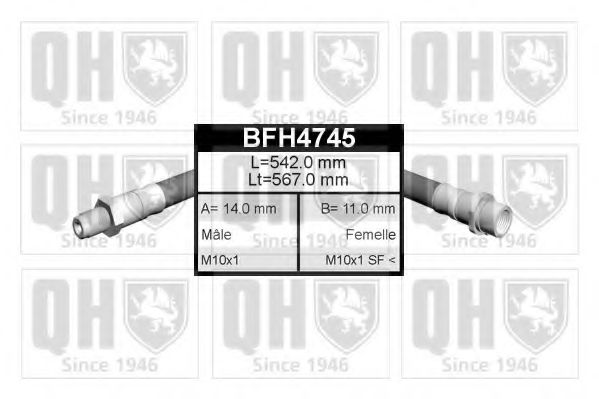 BFH4745 Quinton Hazell Гальмівний шланг