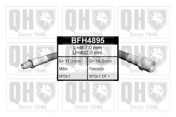 BFH4895 Quinton Hazell Тормозной шланг
