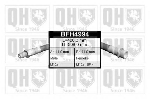 BFH4994 Quinton Hazell Тормозной шланг