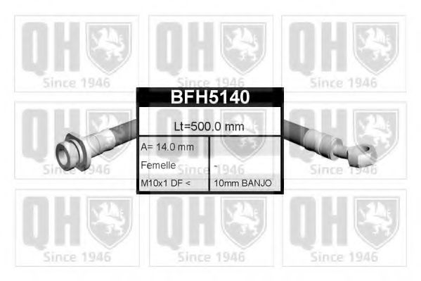 BFH5140 Quinton Hazell Тормозной шланг