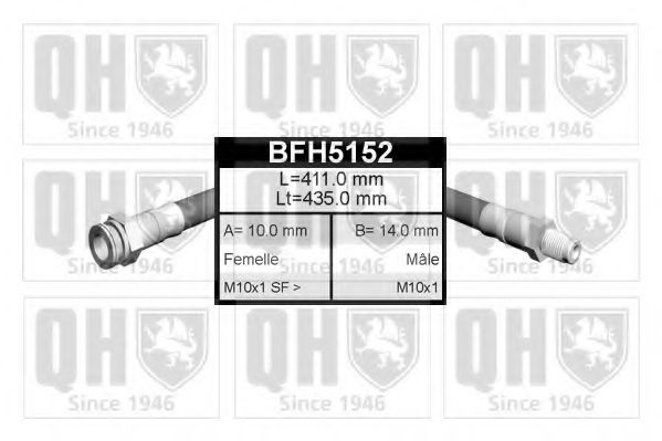 BFH5152 Quinton Hazell Гальмівний шланг