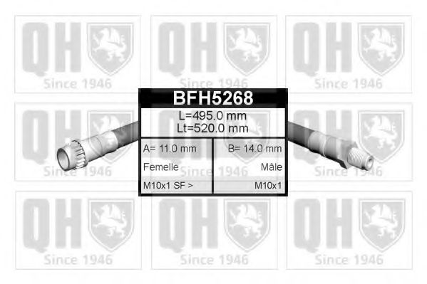 BFH5268 Quinton Hazell Гальмівний шланг