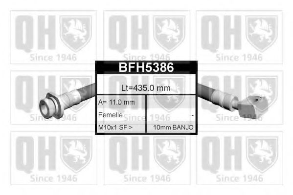 BFH5386 Quinton Hazell Тормозной шланг