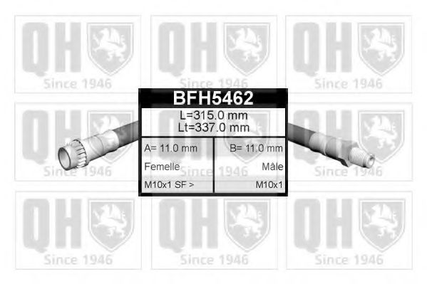 BFH5462 Quinton Hazell Тормозной шланг