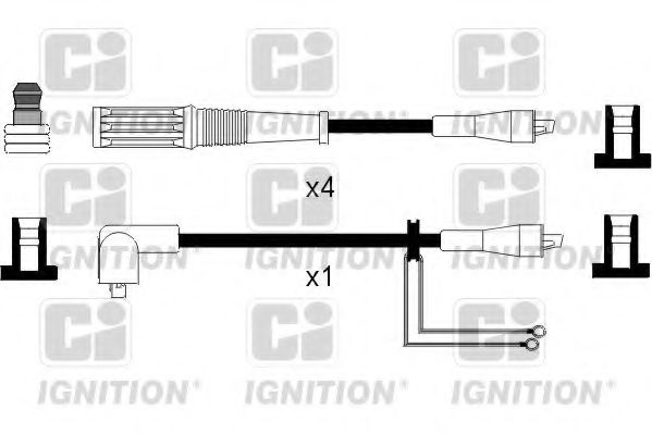XC543 Quinton Hazell Комплект дротів запалювання для Fiat Panda
