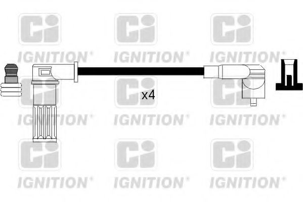 XC558 Quinton Hazell Комплект дротів запалювання для Fiat Punto