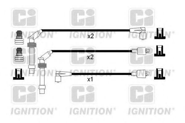 XC716 Quinton Hazell Комплект дротів запалювання для Opel Astra