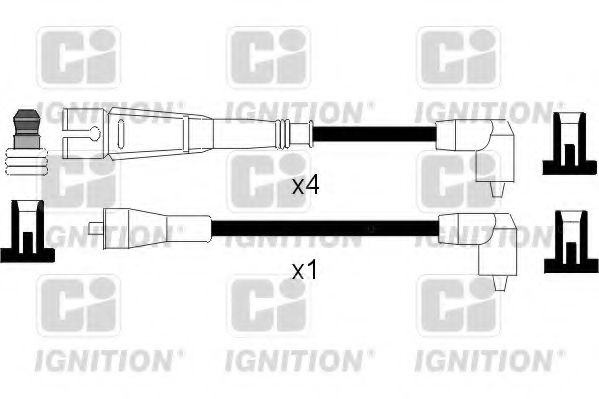 XC757 Quinton Hazell Комплект дротів запалювання