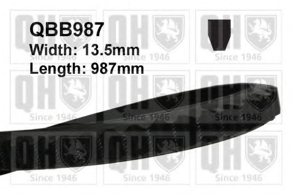 QBB987 Quinton Hazell Клиновий ремінь