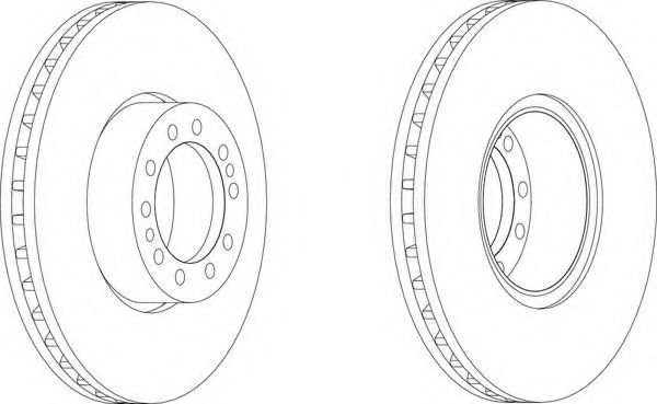 FCR244A Ferodo Тормозной диск для Audi TT