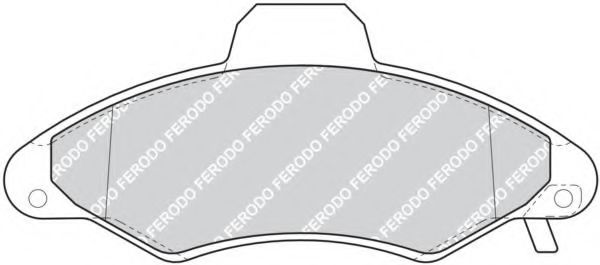 FDB1276 Ferodo Тормозные колодки для Ford Escort