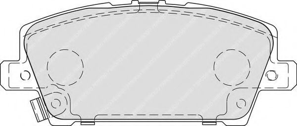 FDB1859 Ferodo Тормозные колодки для Honda Civic
