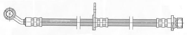FHY3213 Ferodo Тормозной шланг для Honda Civic