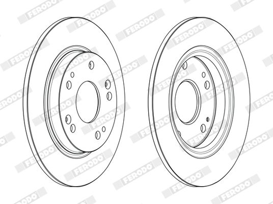 DDF2524C Ferodo Тормозной диск для Honda CR-Z