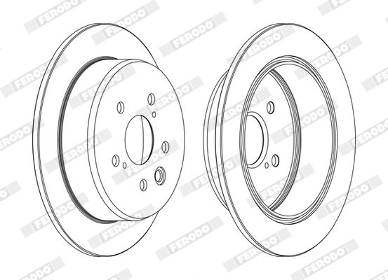 ddf1815c Ferodo Тормозной диск