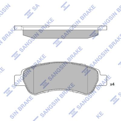 sp1727 Hi-Q Гальмівні колодки