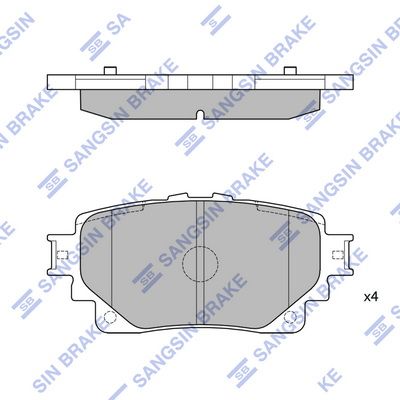 sp4449 Hi-Q Тормозные колодки