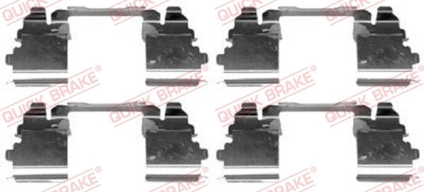 1091768 OJD (Quick Brake) Компоненти дискових гальмівних колодок