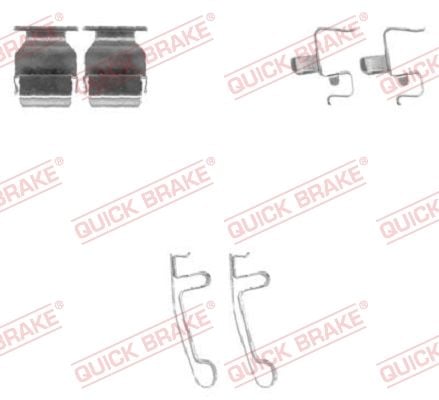 1091604 OJD (Quick Brake) Комплектующие дисковых тормозных колодок