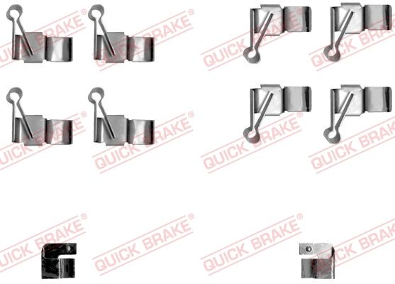 1091238 OJD (Quick Brake) Комплектующие дисковых тормозных колодок для Toyota Hiace