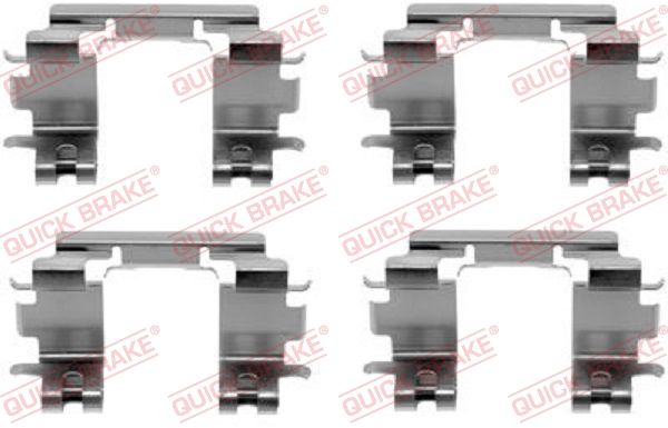 1091670 OJD (Quick Brake) Компоненти дискових гальмівних колодок для Suzuki Liana