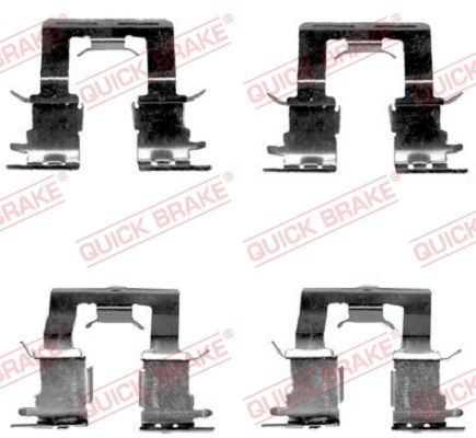 1091620 OJD (Quick Brake) Комплектующие дисковых тормозных колодок для Toyota Camry