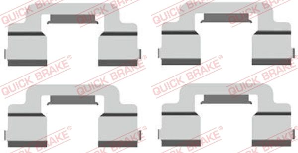 1091703 OJD (Quick Brake) Компоненти дискових гальмівних колодок для Citroen C6
