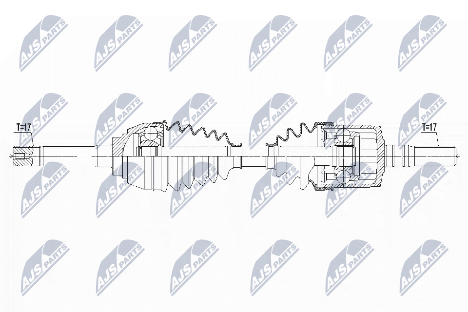 npwis005 NTY Полуось для Isuzu D-Max
