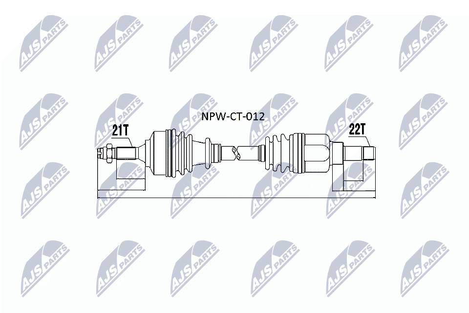 npwct012 NTY Полуось