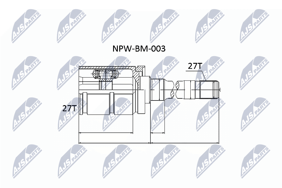 NPWBM003 NTY ШРУС для BMW X5