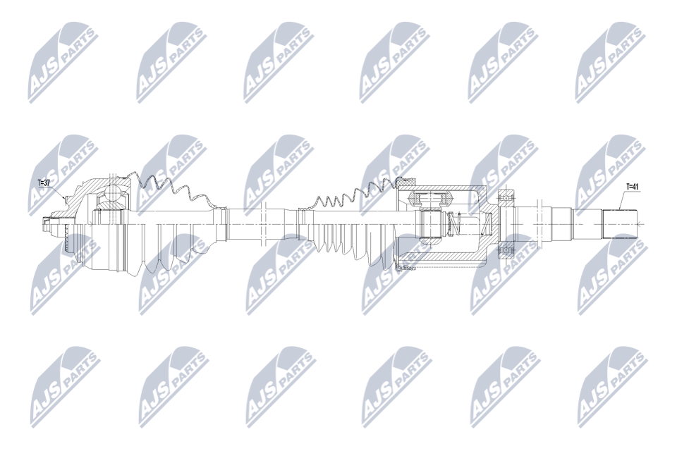 npwme168 NTY Полуось для Mercedes Sprinter