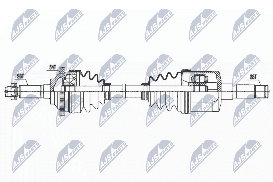 npwka372 NTY Піввісь для Kia Carnival