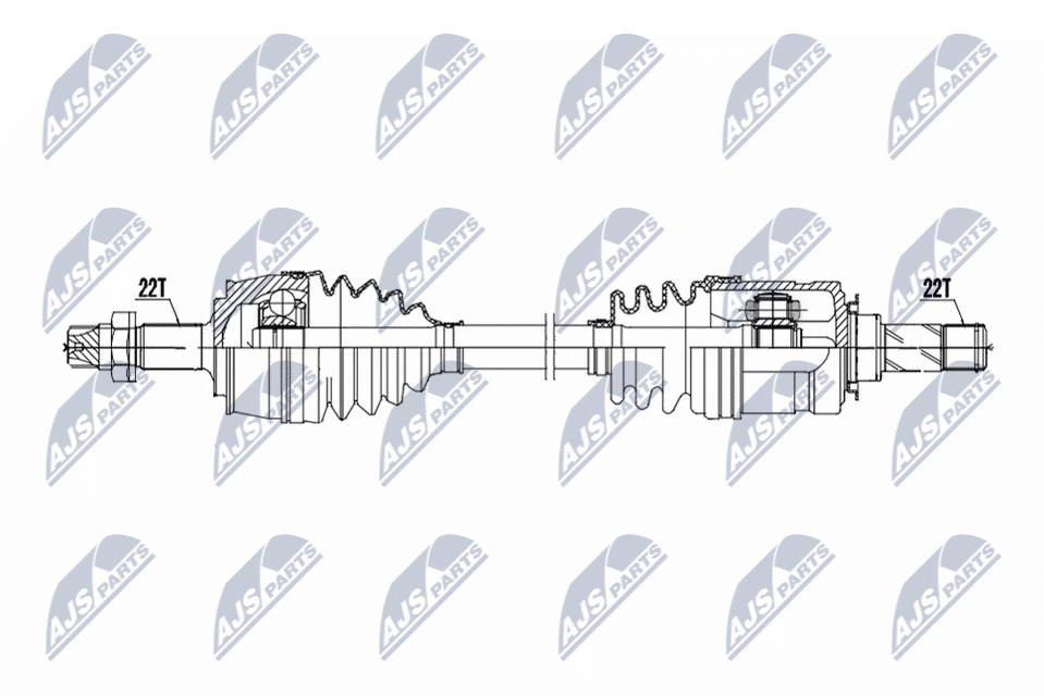 npwpl184 NTY Полуось