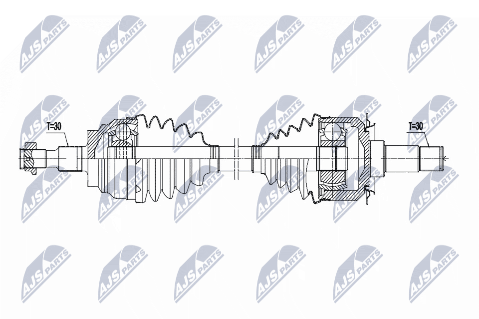 npwme229 NTY Полуось