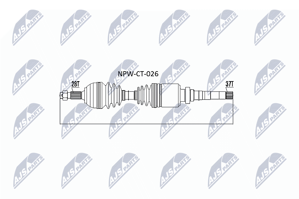 npwct026 NTY Полуось