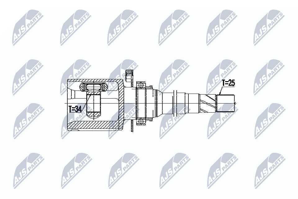 npwch041 NTY ШРУС для Jeep Compass