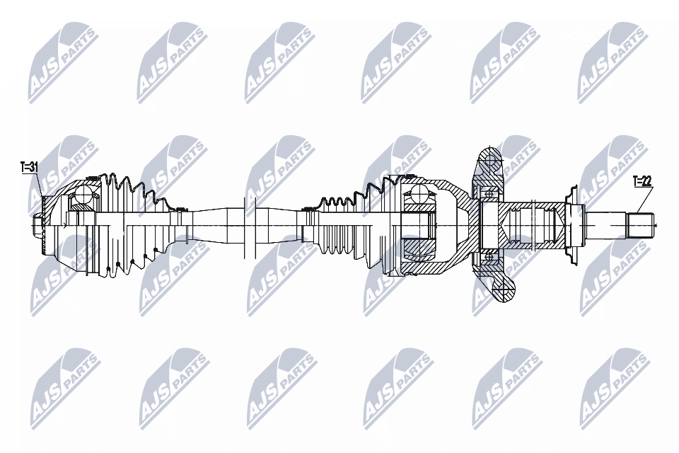 npwbm183 NTY Піввісь для BMW i8