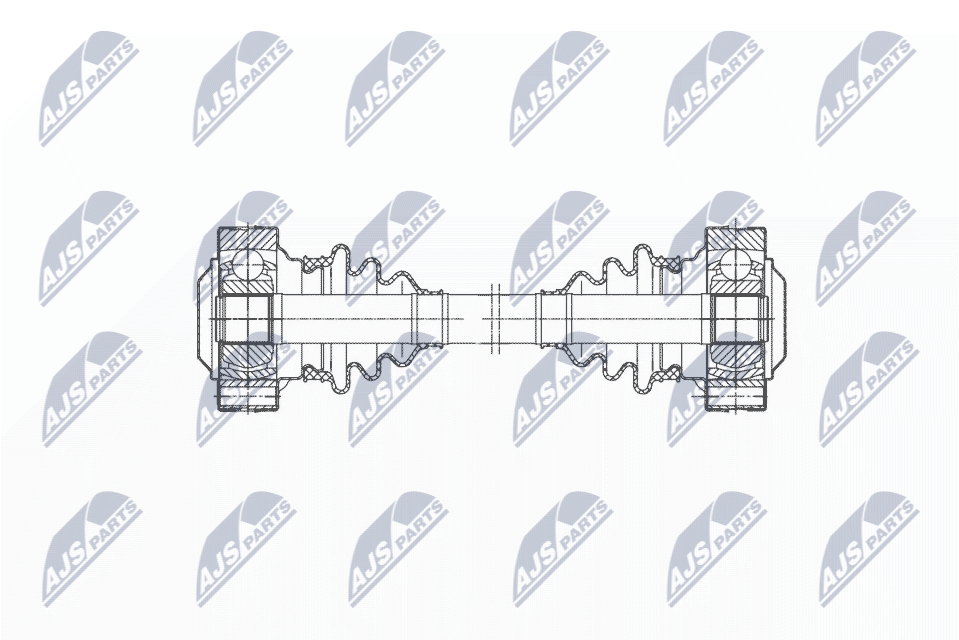 npwbm196 NTY Полуось для BMW 5 Series