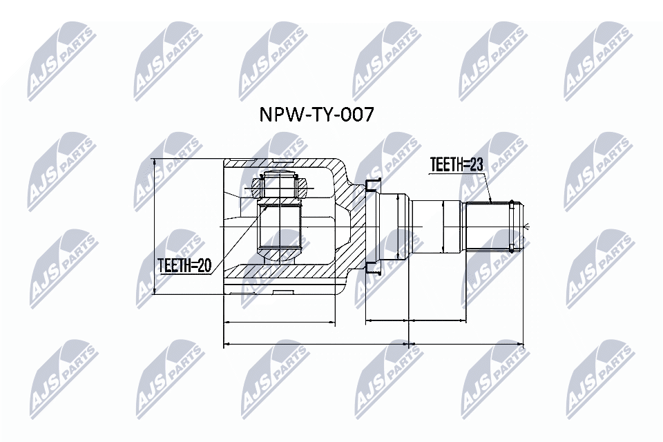 npwty007 NTY Граната для Toyota Yaris