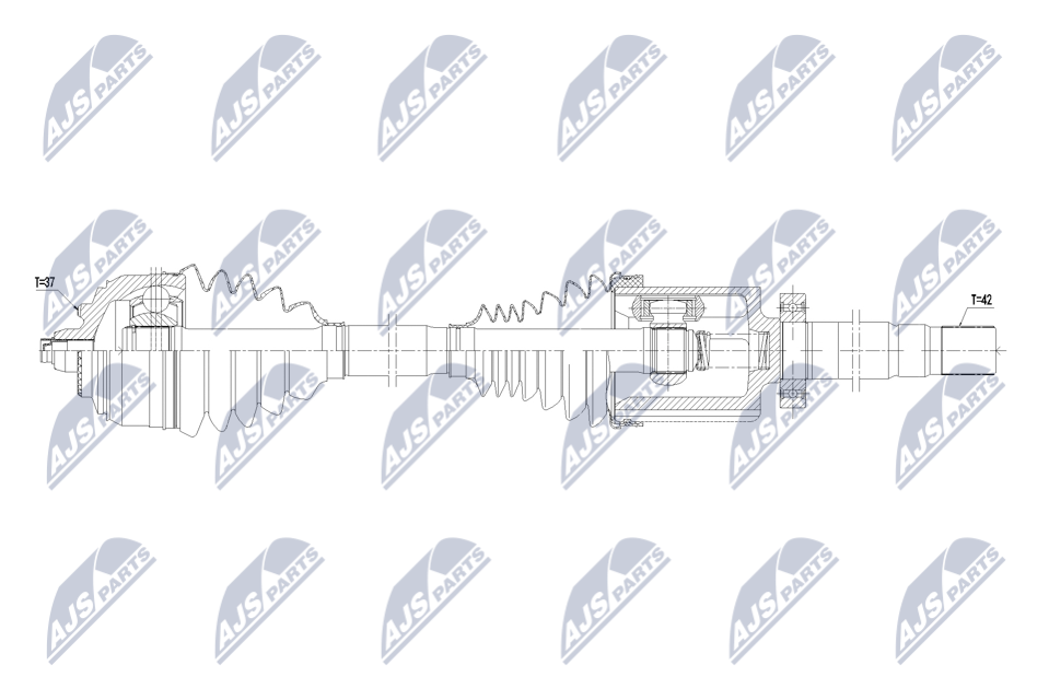 npwme172 NTY Полуось для Mercedes Sprinter