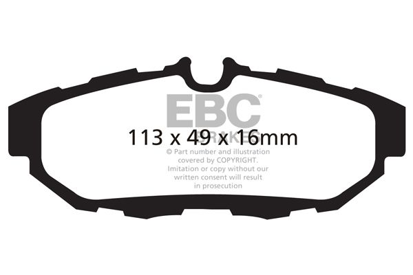 dp41870r Ebc Тормозные колодки для Ford Mustang
