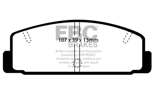 dp4729r Ebc Тормозные колодки для Mazda 6