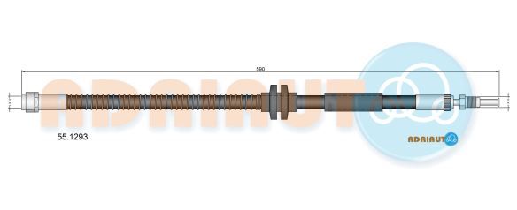 551293 Adriauto Тормозной шланг для Volkswagen Amarok