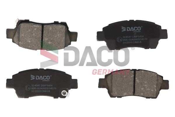 324547 DACO Тормозные колодки для Toyota Yaris