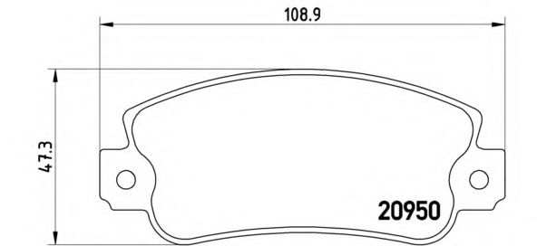 P 23 021 Brembo Гальмівні колодки