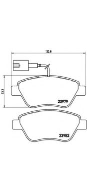 P 23 108 Brembo Гальмівні колодки