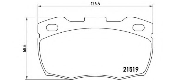 P 44 005 Brembo Гальмівні колодки для Land Rover Defender