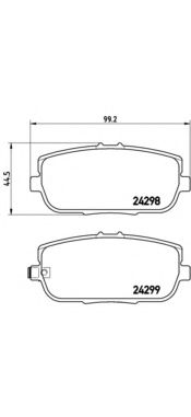 P 49 044 Brembo Тормозные колодки