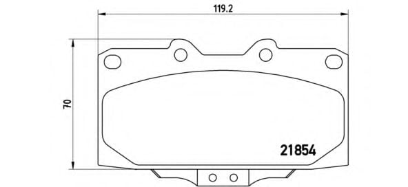 P 56 034 Brembo Гальмівні колодки