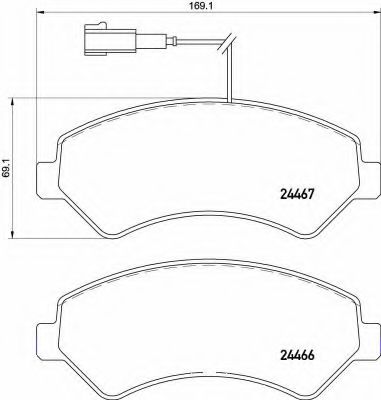 P 61 118 Brembo Гальмівні колодки